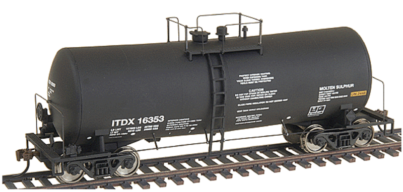 Walthers HO Gold Line(TM) 16,000-Gallon Funnel Flow Tank Car Ready to Run -- ITDX (black)
