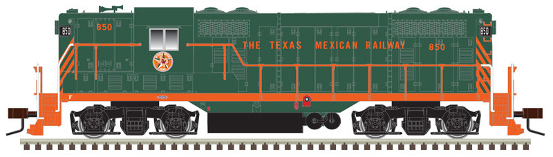 Atlas HO 10003939 GP7 Silver Texas Mexican Railway 852