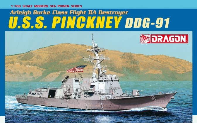 Dragon Models 7057 1/700 USS Pinckney DDG91 Arleigh Burke Class Flight IIA Destroyer