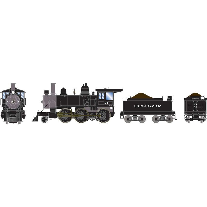 Athearn 87247 HO 2-6-0 Steam Locomotive Union Pacific #37
