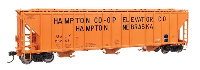 Walthers Proto 920-106195 55' Evans 4780 Covered Hopper RTR Hampton Co-op USLX #26263