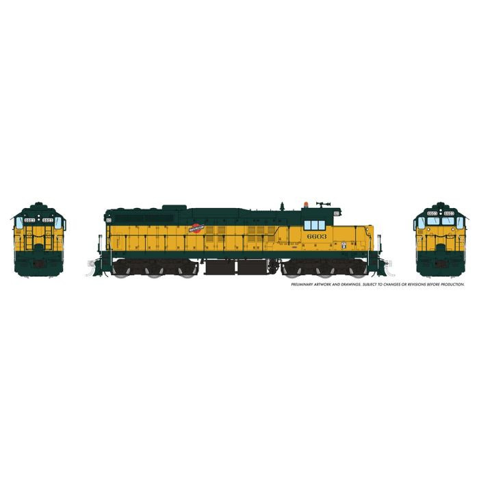 Rapido Trains 050219 HO SD9 (DC/Silent) Chicago & North Western #6605