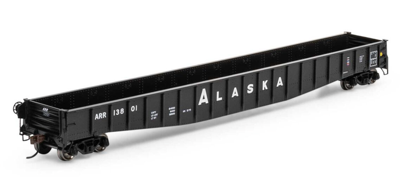 Athearn 82965 HO 65' Mill Gondola, Alaska Railroad 13801