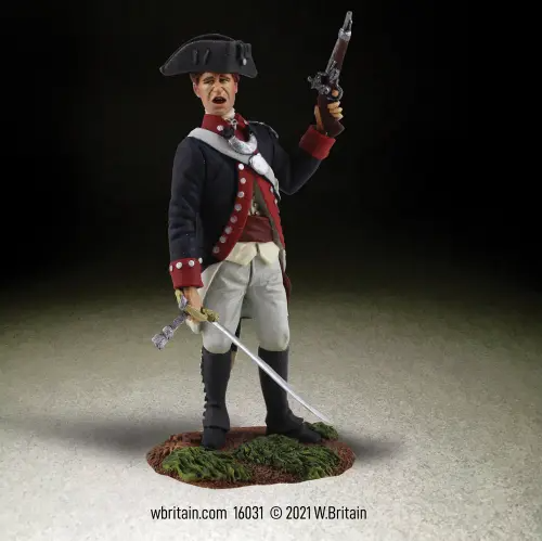 WBritain 16031 Clash of Empires Continental Line/1st American Regiment Officer No.1, 1777-178