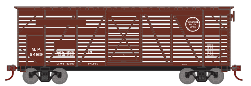 Athearn HO 76001 Missouri Pacific 40' Stock Car 54169