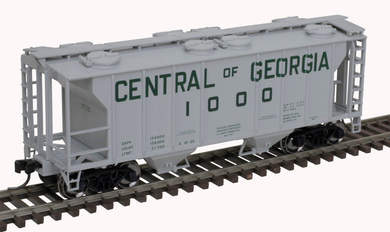 Atlas HO 20006555 Trainman PS-2 Covered Hopper Central of Georgia 1000