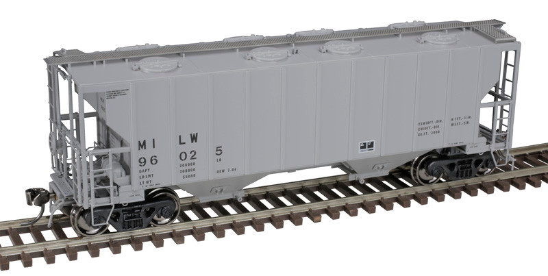Atlas HO 20007121 Master Portec 3000 Covered Hopper Milwaukee Road 96025