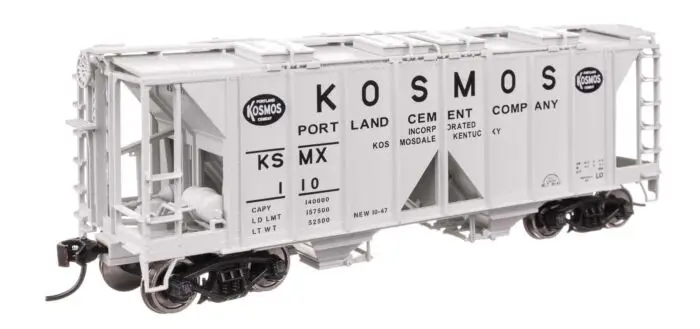 Walthers Mainline 910-49722 HO ACF 1958 Cu Ft Covered Hopper Kosmos Cement KSMX #110