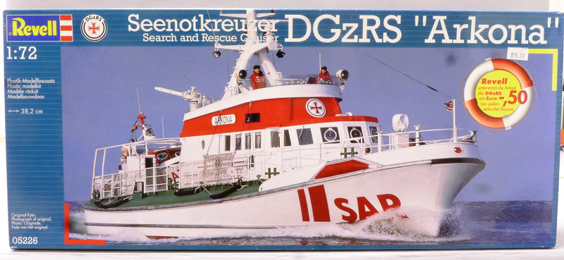 Seenotkreuzer DGzRS Arkona Model Kit 1/72 Scale Revell 05226