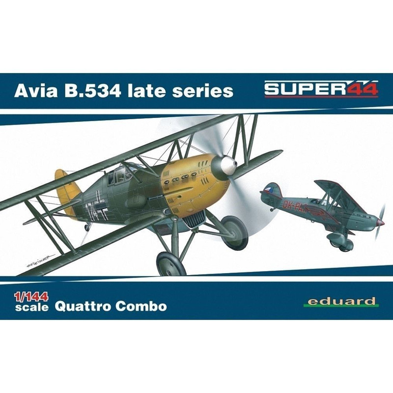 Eduard Models 4452 Avia B.534 Late Series Quattro Combo 1/144 Scale Model Kit