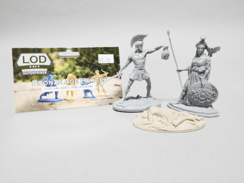 LOD Enterprises Plastic Figure Set 046 Bronze Age Heroes Ares & Athena