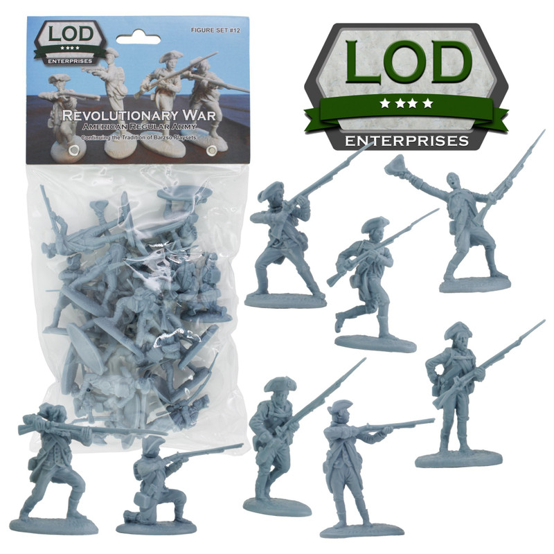 LOD Enterprises Plastic Figures LOD012 Revolutionary War Continental Regular Army