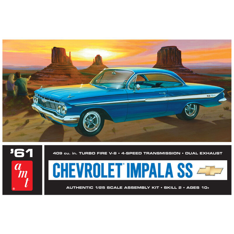 AMT #1013 1/25 Scale 1961 Chevy Impala SS Model Kit