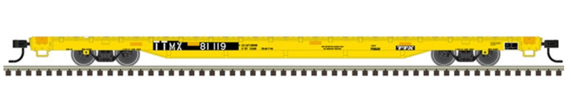 Atlas HO #20007974 Trainman 68' Flat Car TTX TTMX #81111