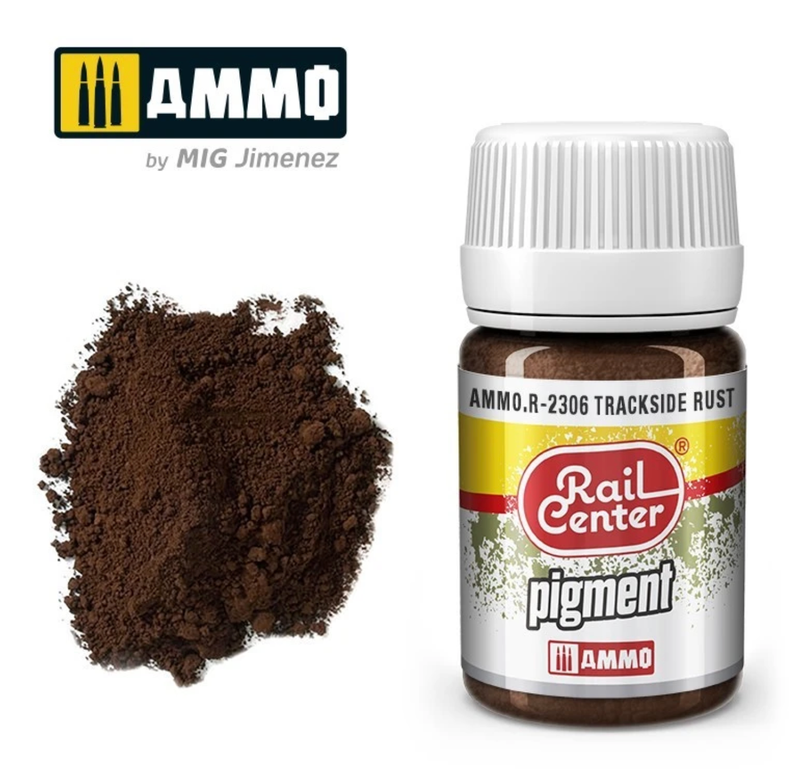 AMMO by Mig Rail Center Pigment R-2306 Trackside Rust 35 ML