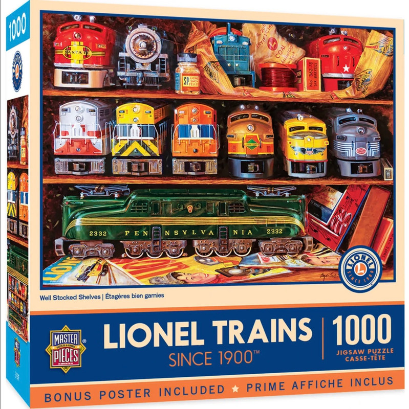 MasterPieces Lionel Trains "Well Stocked Shelves" 1000 Piece Jigsaw Puzzle