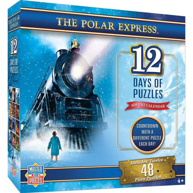MasterPieces The Polar Express 12 Days of Puzzles 48 pc Advent Calendar
