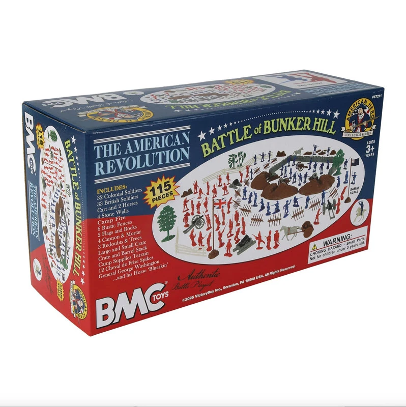 BMC Revolutionary War Battle of Bunker Hill 115pc Playset 67211 Collector Series