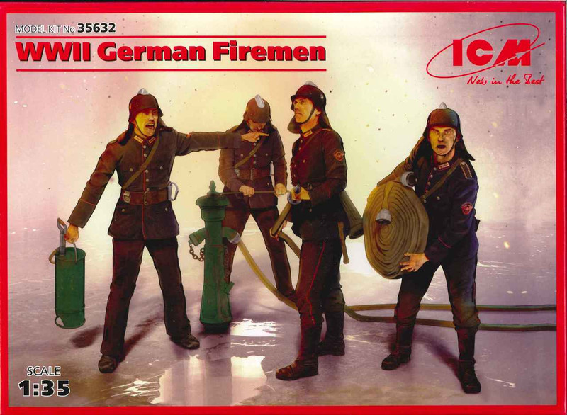 ICM WWI I German Firemen Plastic Model Kit No. 35632
