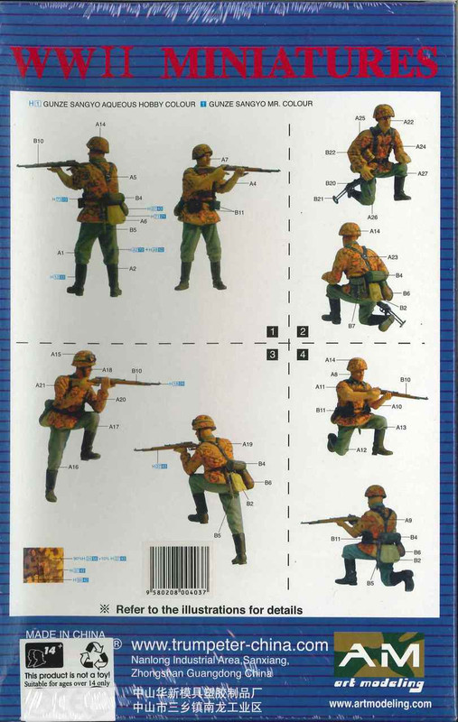 Trumpeter Motorized Regiment Military Figures Plastic Model Kit No. 00403 (Belgrade 1941)