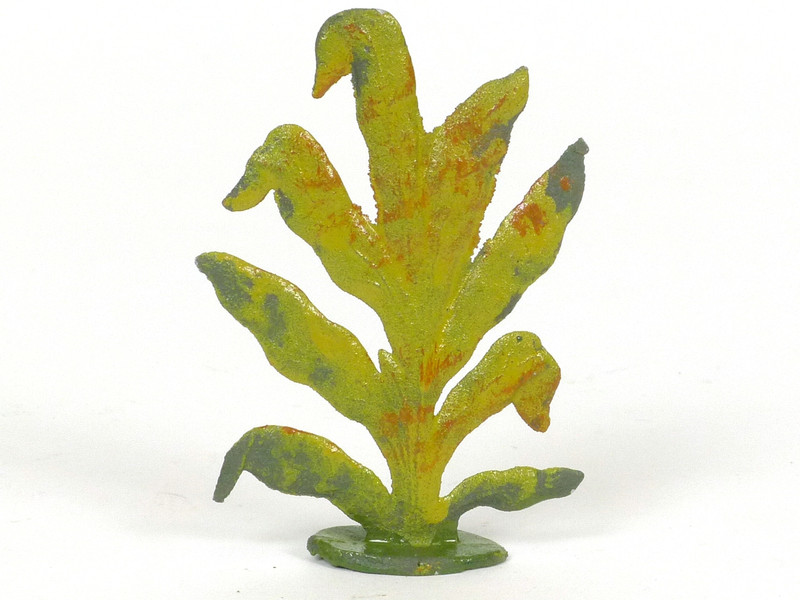 Hornung Art Small Bush 50S Flat Hand Painted Metal Cast