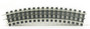 Gargraves 32-101S O027 Gauge 3 Rail 32" Curve Plastic Tie Sectional Track