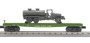 MTH Trains 30-70104A RailKing US Army Flat Car With 6x6 Tank Truck Road No 4289