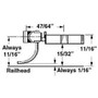 Kadee #747 O Scale Type E Medium Underset Metal Couplers w/ Plastic Gearboxes