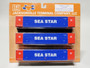 JTC Model Trains Sea Star Ocean 53' Body HO Scale 1:87 3 pack