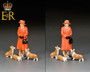 King & Country Soldiers TR016 "“The Queen & Her Corgis” (Tangerine Orange)"