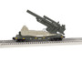 Lionel 2228290 O RTR Army Big Cannon Car 28290