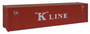 Walthers SceneMaster 949-8203 HO Scale K-Line 40' Hi-Cube Corrugated Container