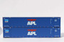 JTC Model Trains 535081 N APL Large Logo No Lift Ocean 53' Containers #2