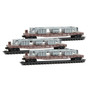 Microtrains N 98302267 50' Flatcars New York Central w/ SW9 Frames 3-Pack
