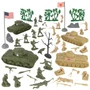 BMC 67377 CTS WW2 Battle of Saipan Plastic Army Men 45pc Pacific Tank Battle Playset