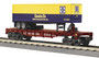 MTH Trains Rail King #30-7679 Santa Fe Flat Car w/Trailer O Scale
