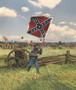 WBritain #31398 American Civil War 1st Texas 3rd Issue Wool Bunting Flag 1863-65