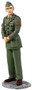 W Britain Jack Tars & Leathernecks 13003 U.S. Marine in Green Winter Service Dress, WWII