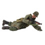 US 101st Airborne infantry Wearing Raincoat Prone