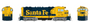 Rapido HO Locomotive #070117 ATSF CF7 w/Round Cab DC/Silent AT&SF Yellow Warbonnet #2472