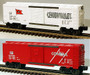 Lionel Model Trains 6464 Boxcar Overstamped New Jersey Central and Lehigh Valley 2-Pack O Scale