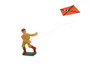 Leddy & Slack 941 Boy Flying Kite American Dimestore Tan w/Red Kite