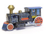 Modern Toy Japan 3177 Tin Litho Mechanical Steam Engine