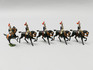 W Britain Historical Royal Horse Guards Set 2 (The Blues) Mounted British Soldiers