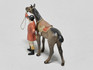Heyde Germany Polo Jockey with Horse Vintage Lead Figure