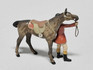Heyde Germany Polo Jockey with Horse Vintage Lead Figure