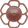Kadee 2034 HO Scale Champion Brake Wheel Red Oxide Freight Car Detail Parts