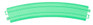 Atlas Trainkids Glow in the Dark 18" Radius Curve 6pcs
