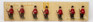 Cherilea British Guards set 7 pieces Vintage Historical Figures