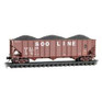 Microtrains 10800560 N 100-Ton 3-Bay Ribside Open Hopper w/Coal Load Soo Line 60841
